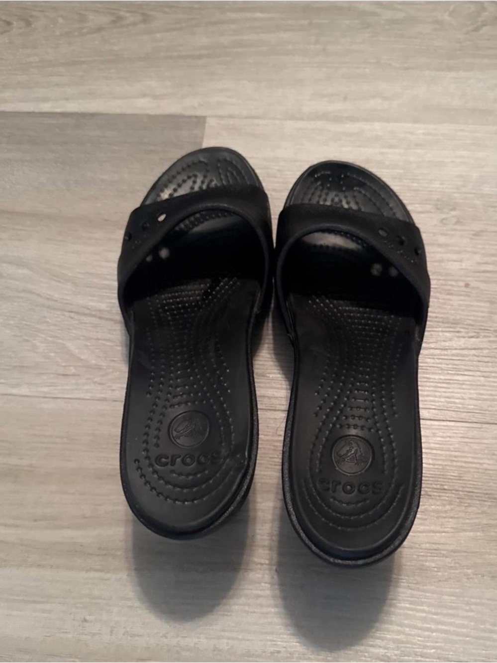 CROCS Black Slide Sandals - Simple Slip-On Design